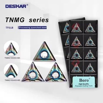 100% Original TNMG160404 / TNMG160408 TF618 Carbide Lathe Inserts – CNC Turning Tool Blades for Hardened Steel & Precision Metal Machining 1