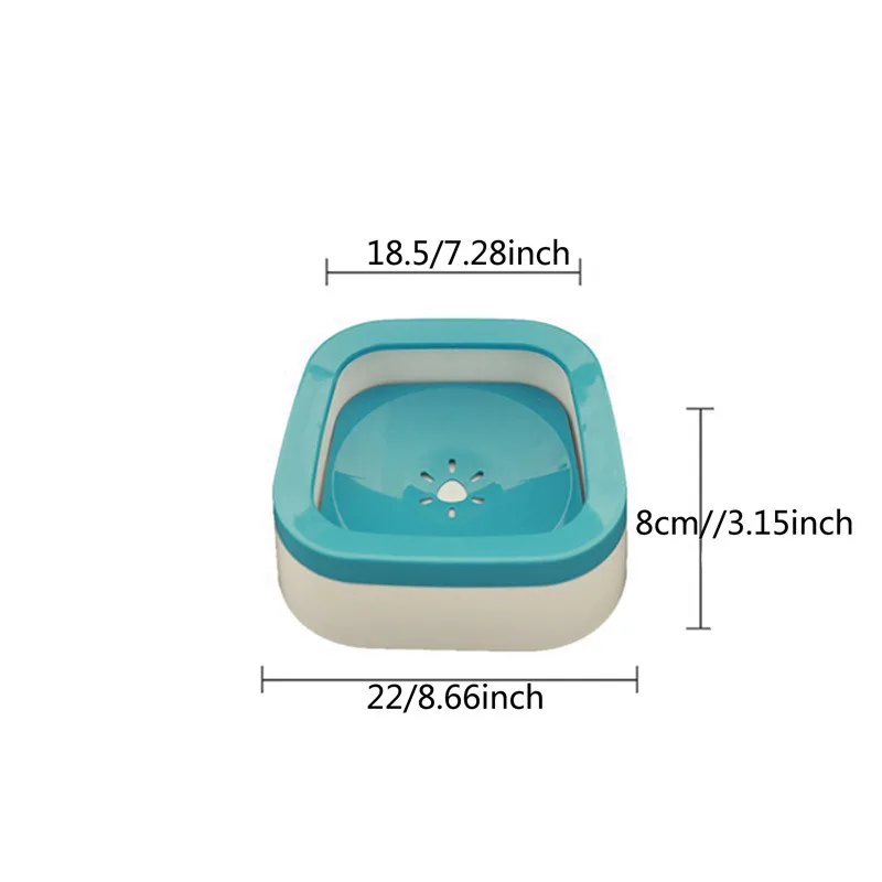 Splash-Proof Pet Water Bowl with Large Capacity (1L)
