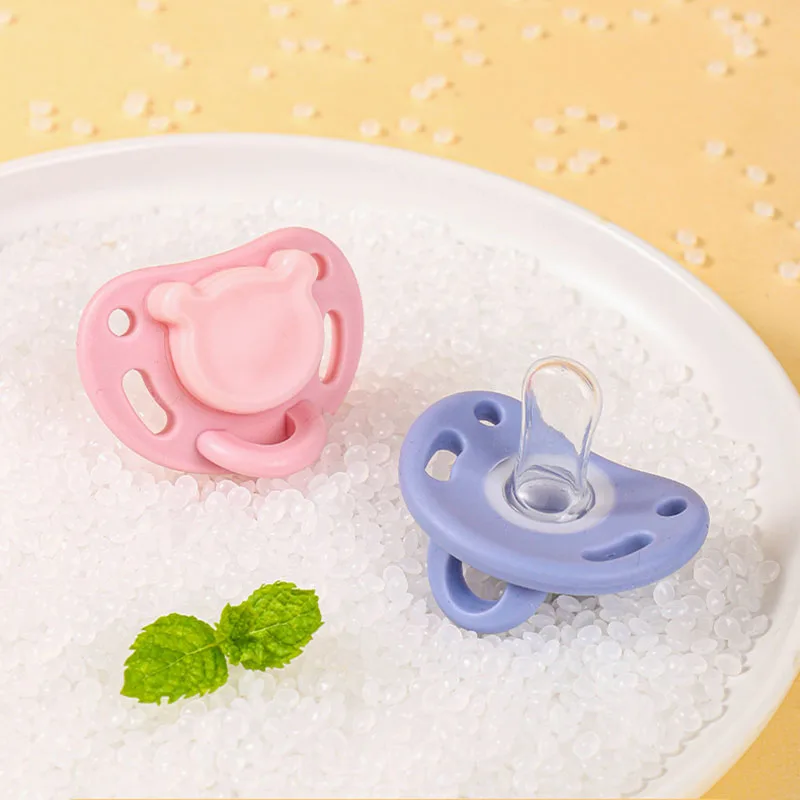 

Newborn Cute Silicone Pacifiers Flat Soothing Infants Bite Chew Supplies Nipples Children Pacify Pacifiers Clip Baby Supplies