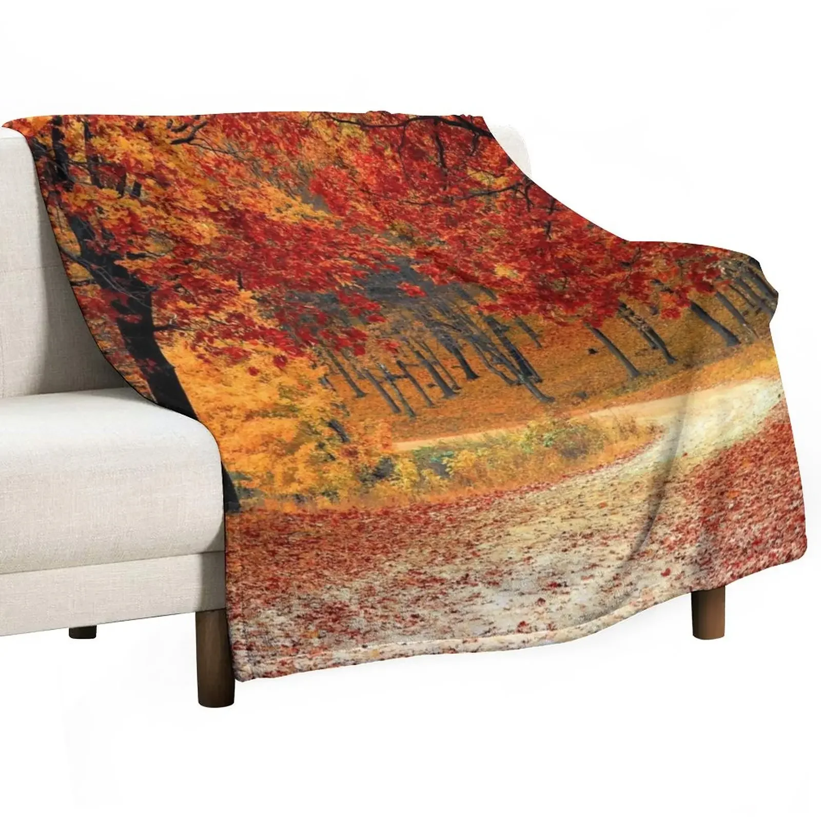 

Vermont Autumn Throw Blanket Vintage Plaid Retros Blankets