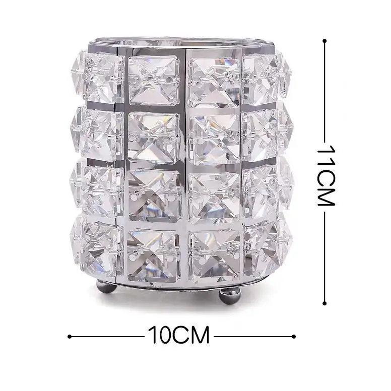 Crystal Glass Tissue Box Cover Home Hotel Car Pen Holder Tools Cosmetic Accessories Desktop Storage Racks Decoration Paper Towel 6