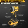 DEWALT DCF850 Impact Driver Electric Driver 20V Lithium Battery Torque tools Brushless battery screwdrivers High 6