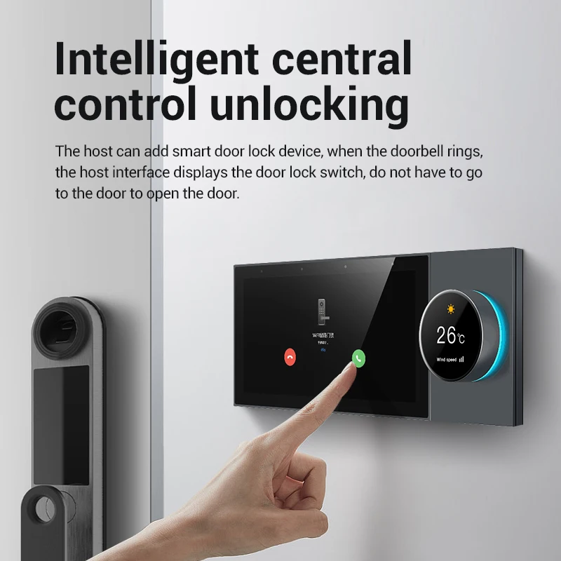 Tuya Smart Life Home 6-Inch Central Control Host Music Version With Built-In Zigbee Gateway