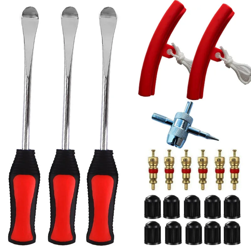 Tire Change Tool Kit Tire Dismount Mount Set Tyre Spoon Lever Tools Rim