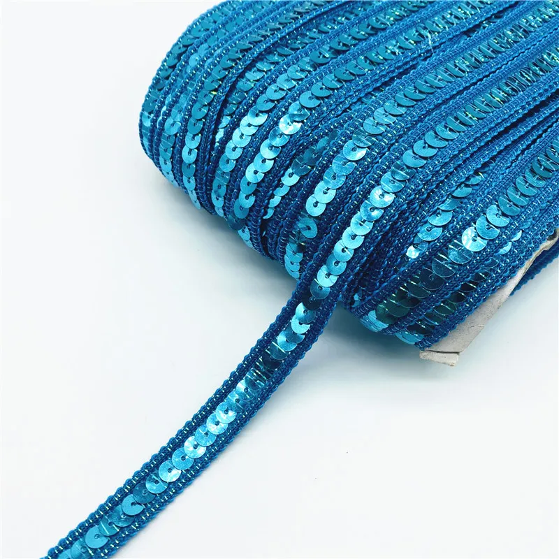 BLUE SEQUIN RIBBON TRIM 