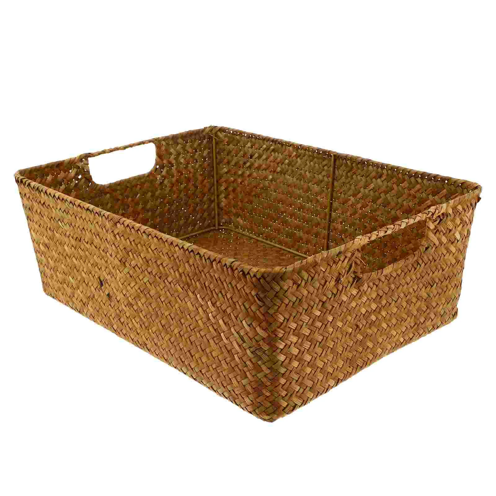 

Utensil Organizer Woven Storage Cube Storage Organizer Basket Bin Sea Grass Woven Basket Sundries Storage Box Home