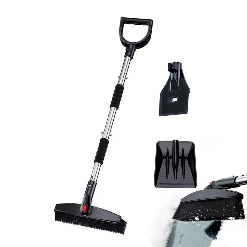 

3-In-1 Snow Shovel Kit Snow Brush For Car Collapsible Outdoor Snow Shovels For Snow Removal Driveway Detachable And Retractable