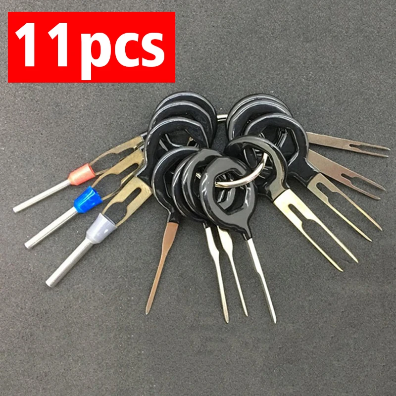 18 Stück Auto Terminal Entfernung Reparatur werkzeuge Auto Plug Terminal  Entfernungs werkzeug Elektrokabel Crimp Split Steck verbinder Pin Extractor