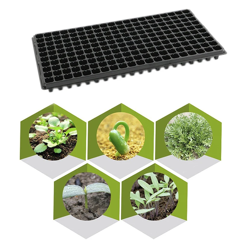 1 PC 200Holes Seedling Tray PVC Plastic Orchard Melon And Fruit Vegetable Cavity