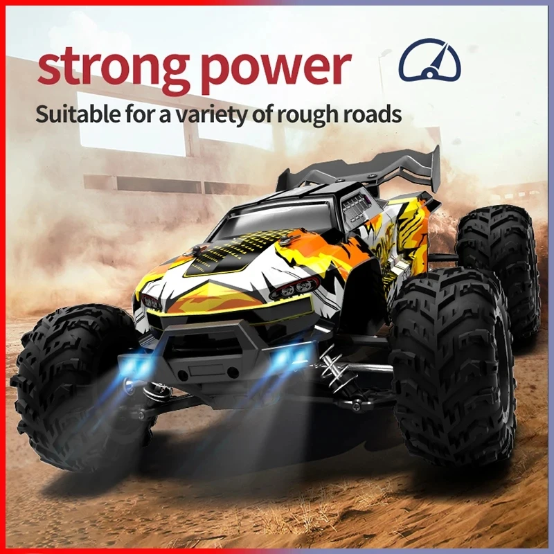 4 Wheel Drive 1:16 50/ 80KM/h Super Brushless RC Car LED 4x4 Off Road Remote Control High Speed Drift Monster Truck Toy Kids 3