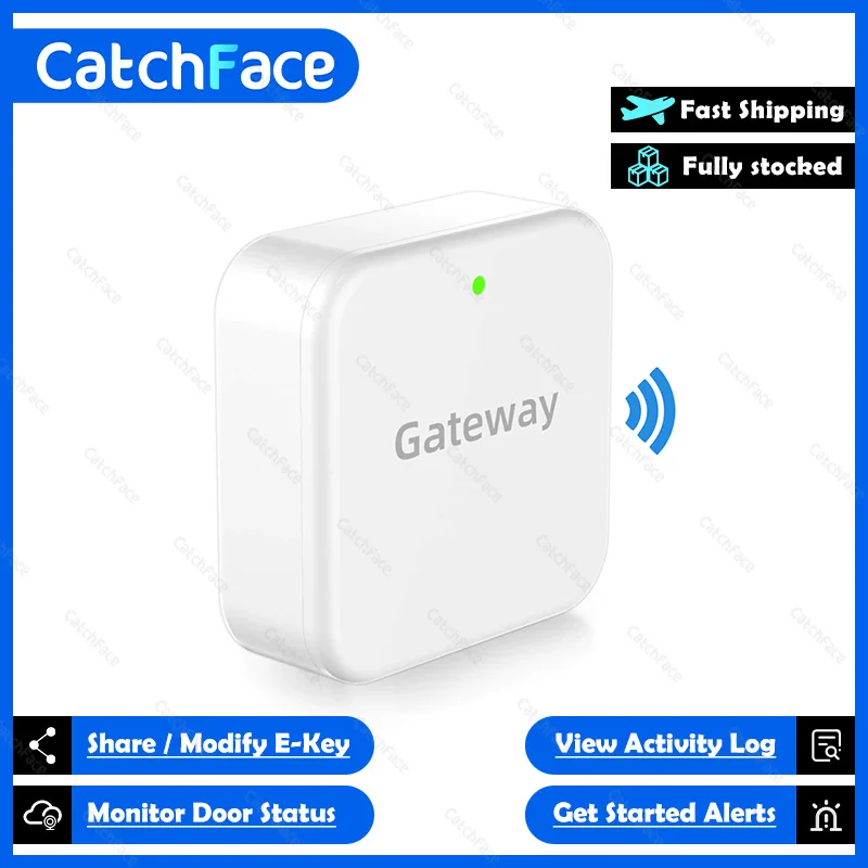 TT Lock App Electronic WiFi Bluetooth Control Gateway Store Black Color G2 Version wifi bridge gateway