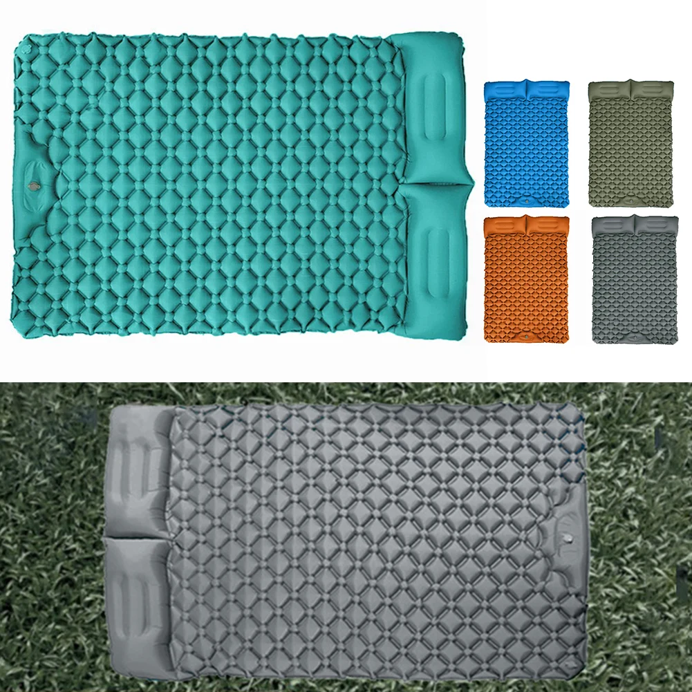 

Double Outdoor Camping Air Mattress Inflatable Sleeping Pad Sleeping Mat Hiking 190x122x5.5cm Outdoor Camping Accessories