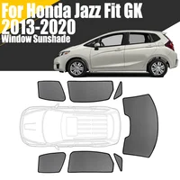 Custom Magnetic Car Window Sunshade For Honda Jazz Fit GK 2013 - 2020 Curtain Mesh Front Windshield 2015 2016 2017 2018 2019 1