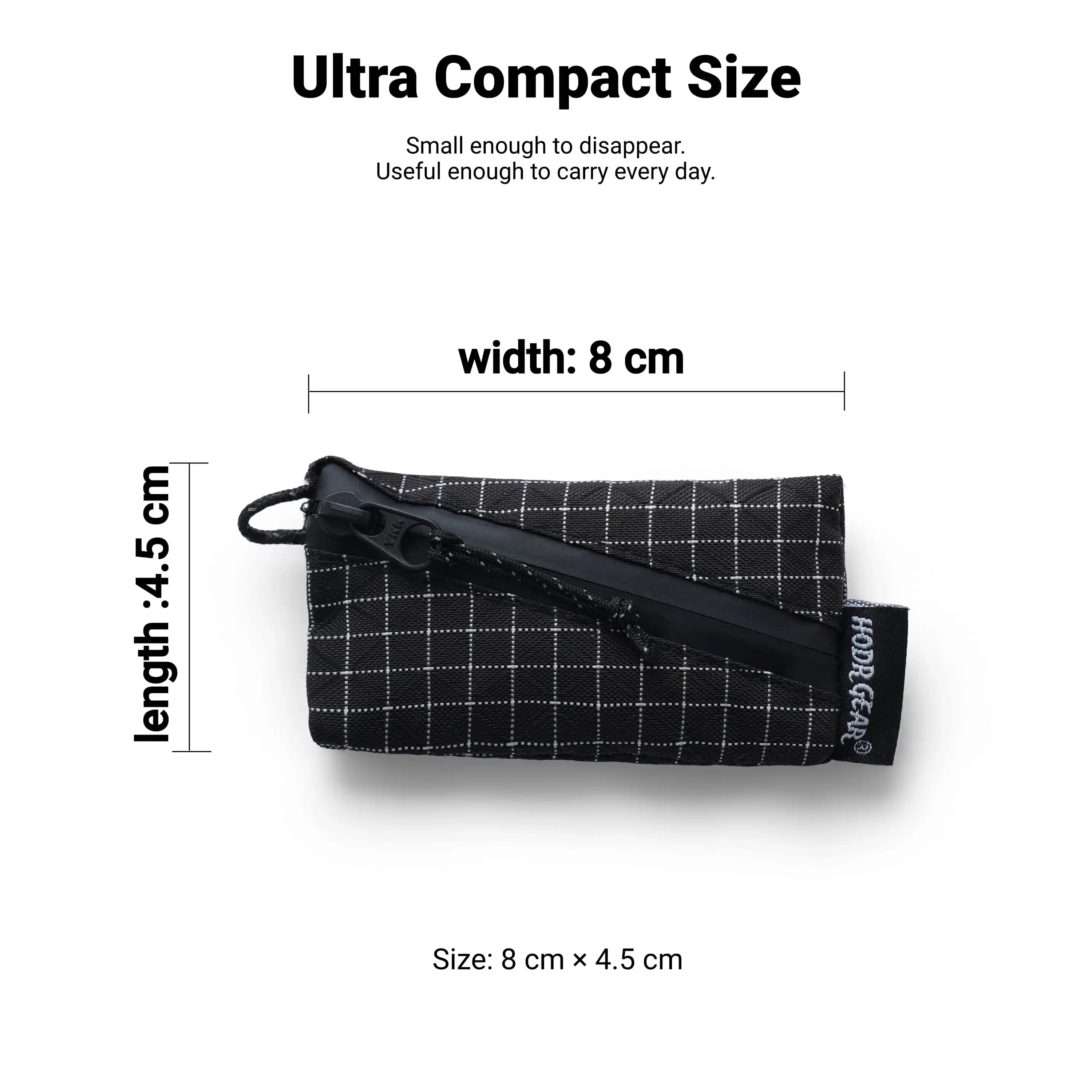 [HODR GEAR] Trail Coin Pouch Ultralight 5.8g UHMWPE Mini Upcycled thumbnail 4