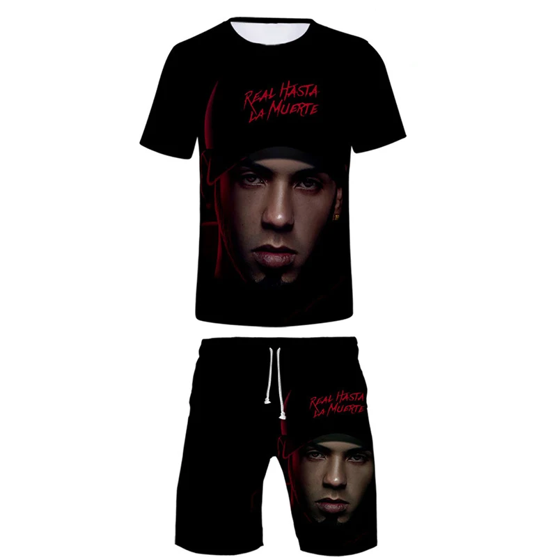 Men's Summer Tracksuit Set 3D Print T Shirt Shorts