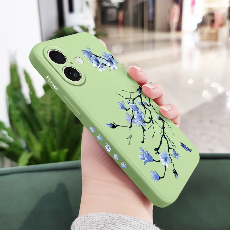 Blooming Orchid Silicone Phone Case Cover