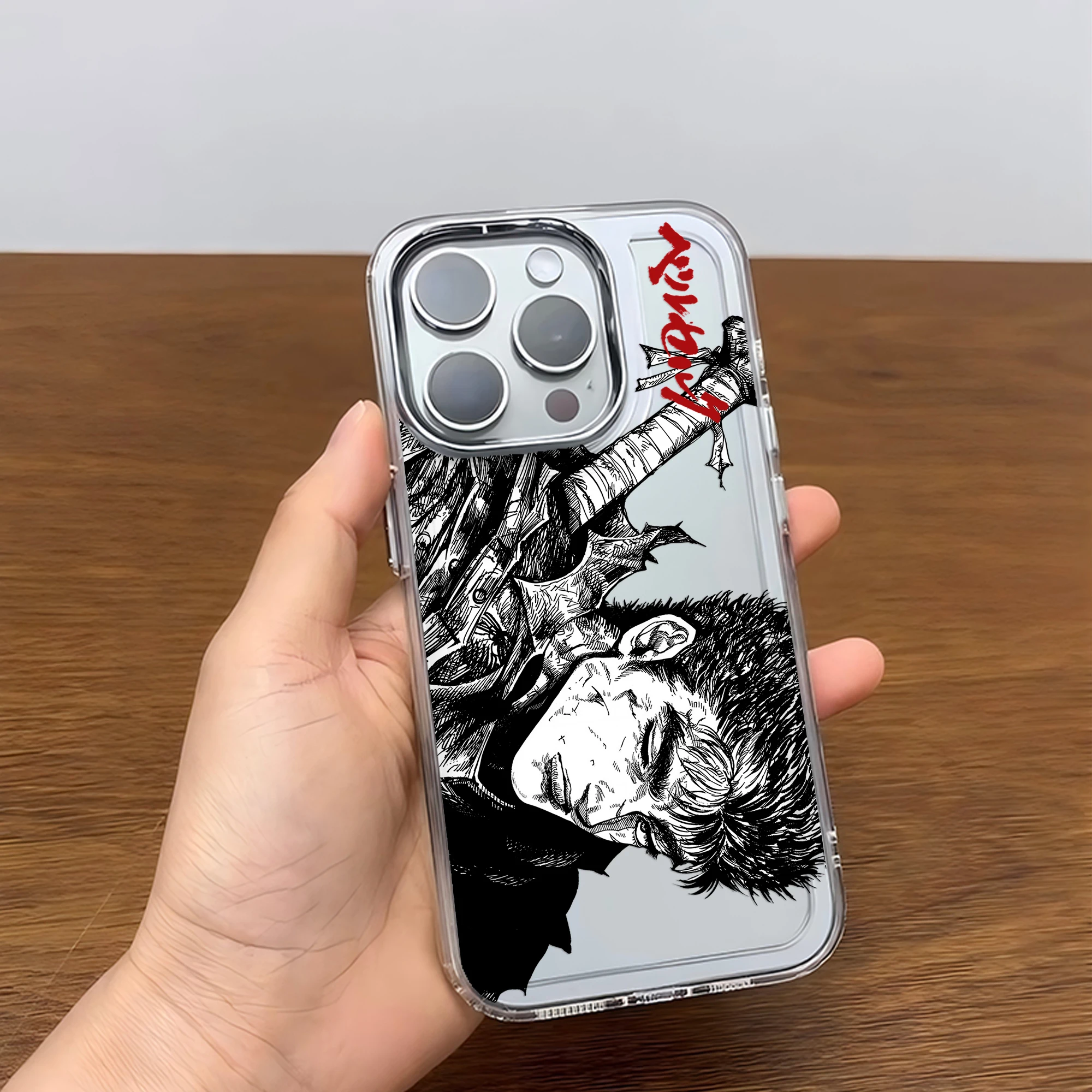 Japanese Hot Blood Anime Berserk Guts Soft Silicone Phone Case
