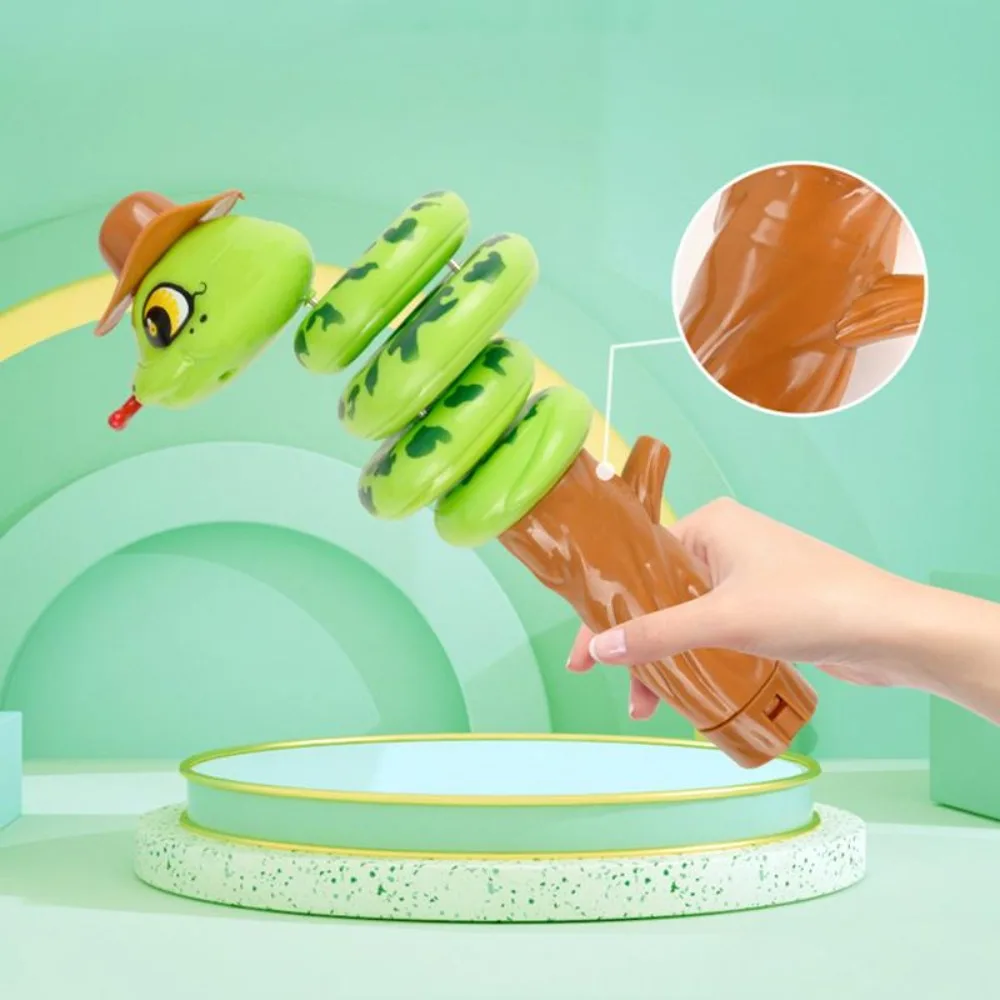 

Cartoon Animal Twisted Balance Swinging Learning Green/yellow Balance Swinging Snake Plastic Cute Rotating Swinging Snake Toy