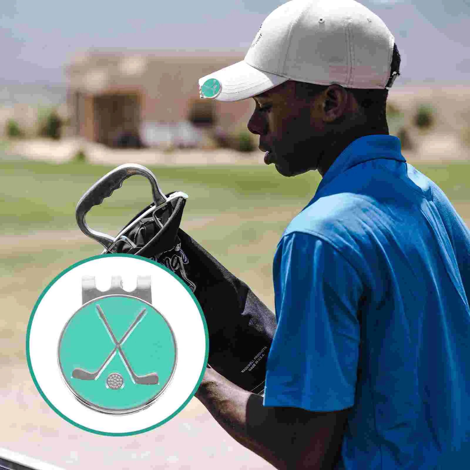 

Зажим для шапки, аксессуар для гольфа, розовый и зеленый цвета