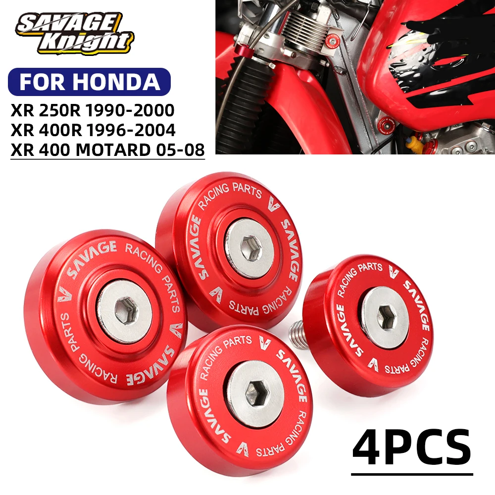 

New For HONDA XR250R XR400R Motard Fuel Tank Setting Collar Oil Cooler Washer Screw XR 250R 400 400R Motorcycle Accessories 4PCS