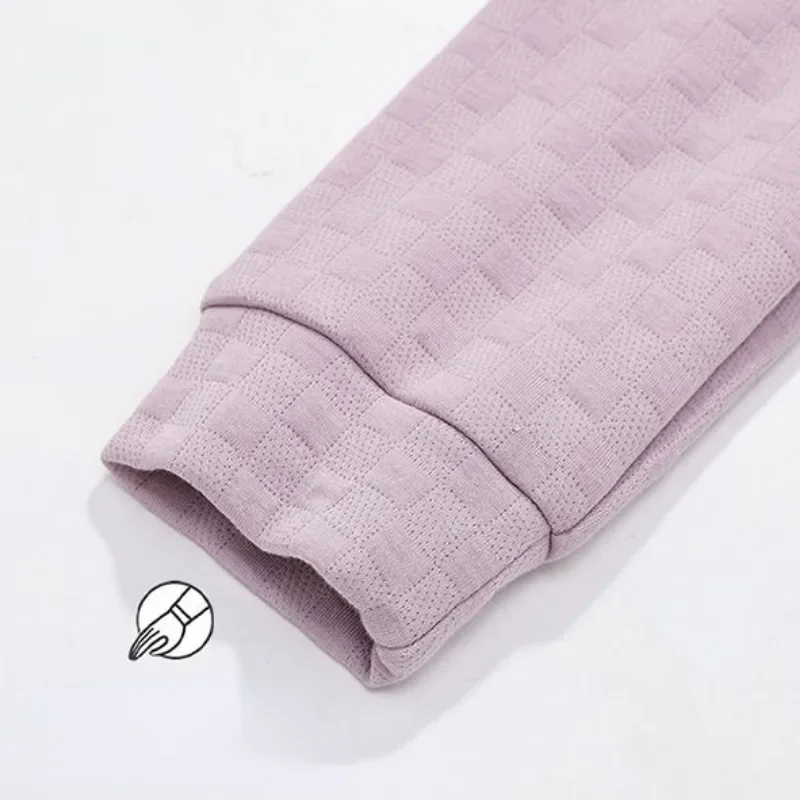 2024 New Autumn Winter Sandwich Pajamas Women's Thick Cotton Cardigan Loungewear Zipper Thin Cotton Air Cotton Sleepwear Set