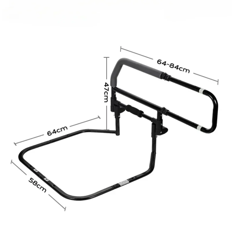 Bedside Handrails Elderly Wake Up Aid Disabled Patients Guardrails Home Bed Railing Support Secure Assistance Safety Bed bedside handrails