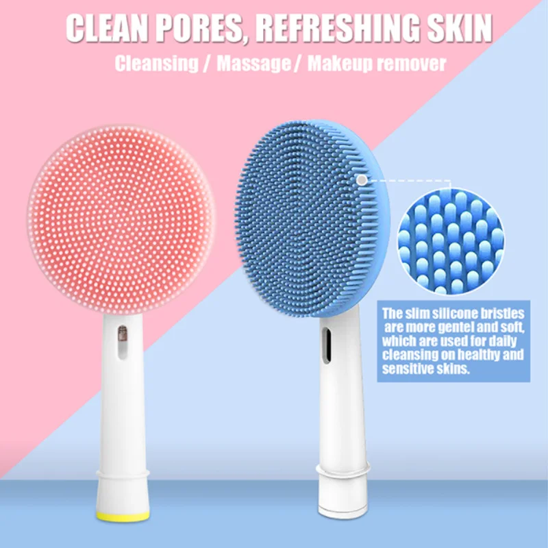 Electric Facial Cleansing Brush Toothbrush Head Replacement Brush Heads Ultrasound Cleansing Head Face Skin Care for Oral-B