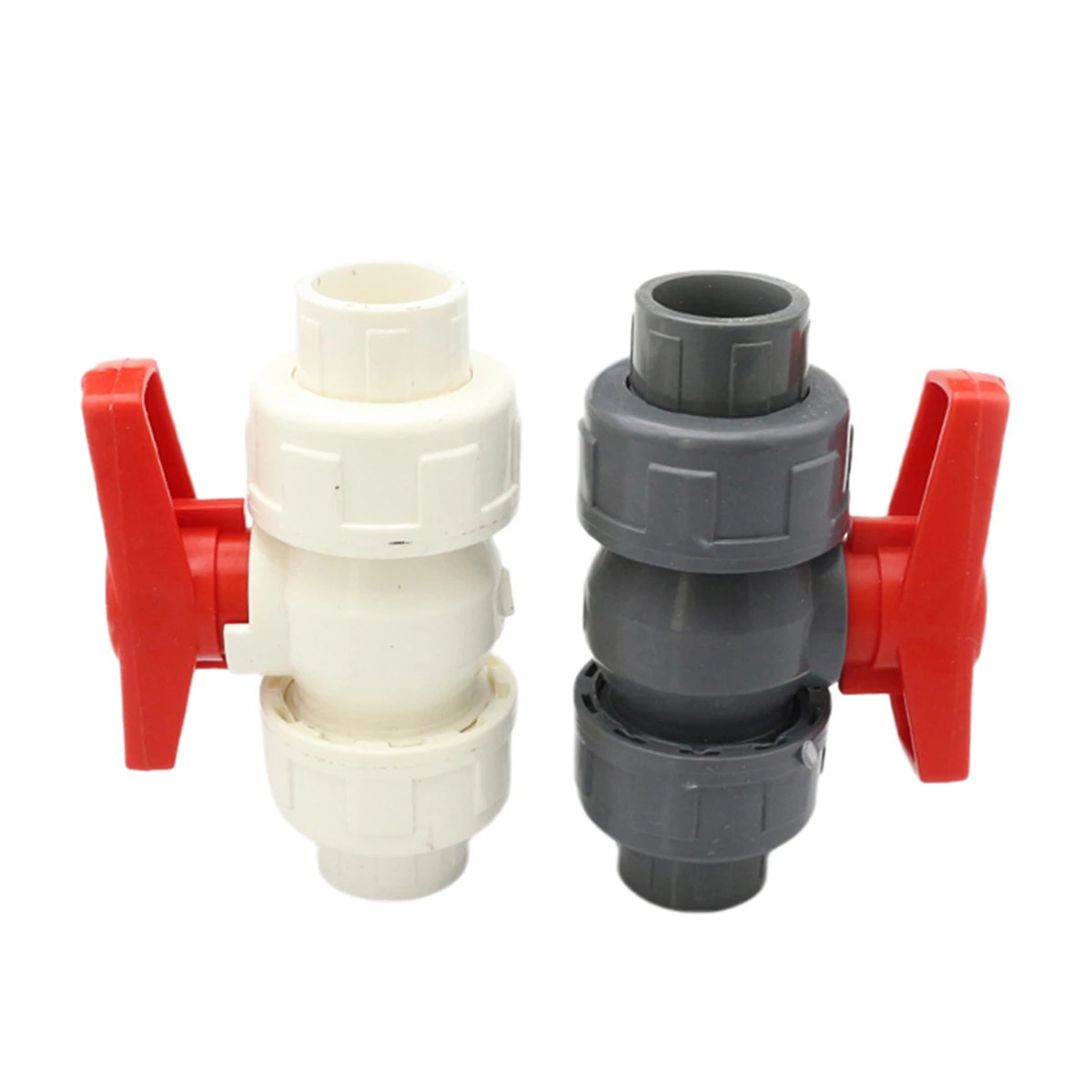 

1PC PVC Pipe Union Valve 20/25/32/40/50mm Water Pipe Fittings Ball Valve Garden Irrigation Water Pipe Connector Aquarium Adapter