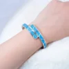 JLZ-007  Distinctive Blue Opal Bracelets & Bangles for Women in Jewelry OL Style Party Accessories 5