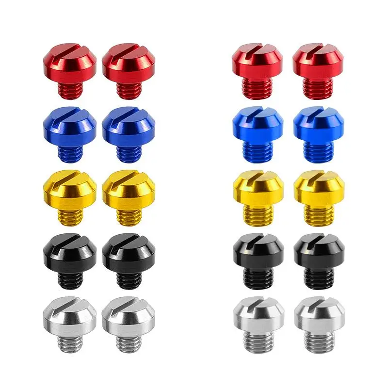 2pcs M8 / M10 Motorcycle Mirror Plugs Hole Screws Aluminum Alloy Parts Modification Accessories