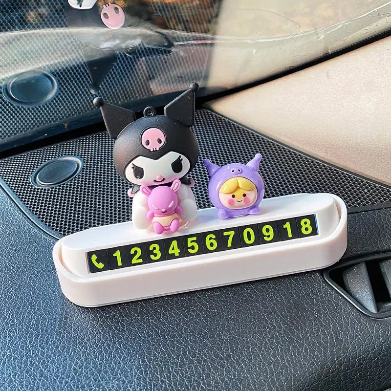 Sanrio-Car-Parking-Contact-Number-Plate-Kuromi-Cartoon-Temporary ...