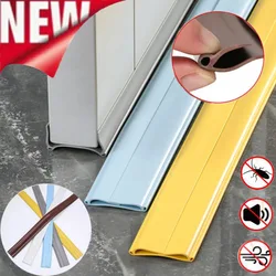 Flexible PVC door bottom gap dustproof sealing strip sound insulation winds and insect proofs strips home protective accessories