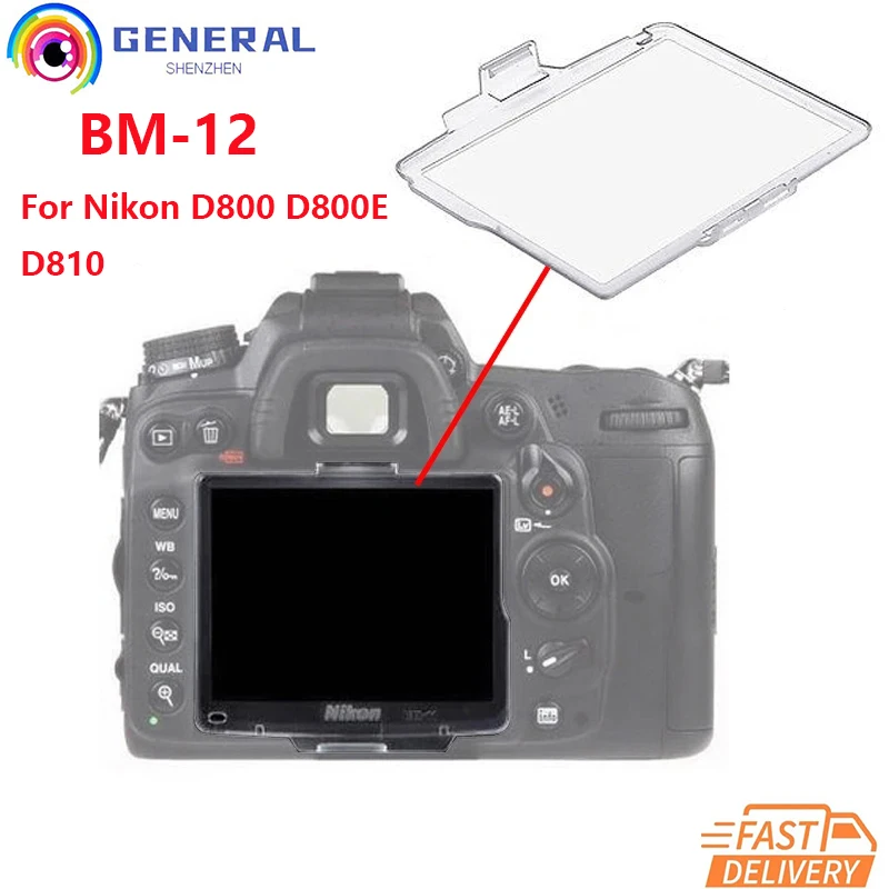 Bm-12 Protezione Antipolvere Per Monitor In Plastica Per Nikon D800 D800E D810