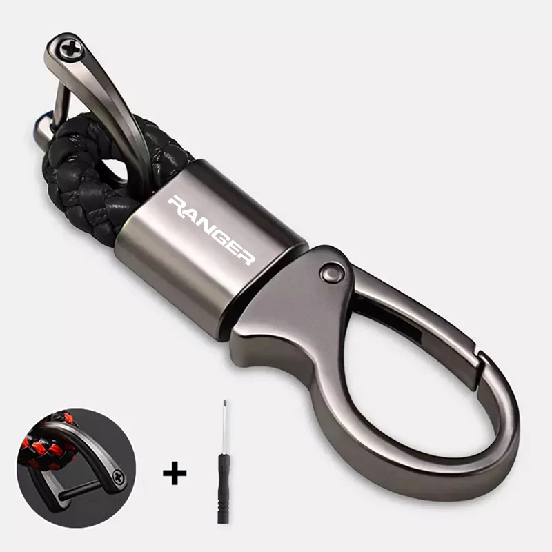 Universal New Zinc Alloy Car Trinket Keychain Car Keychains Key Ring for Ford Ranger T6 Accessories