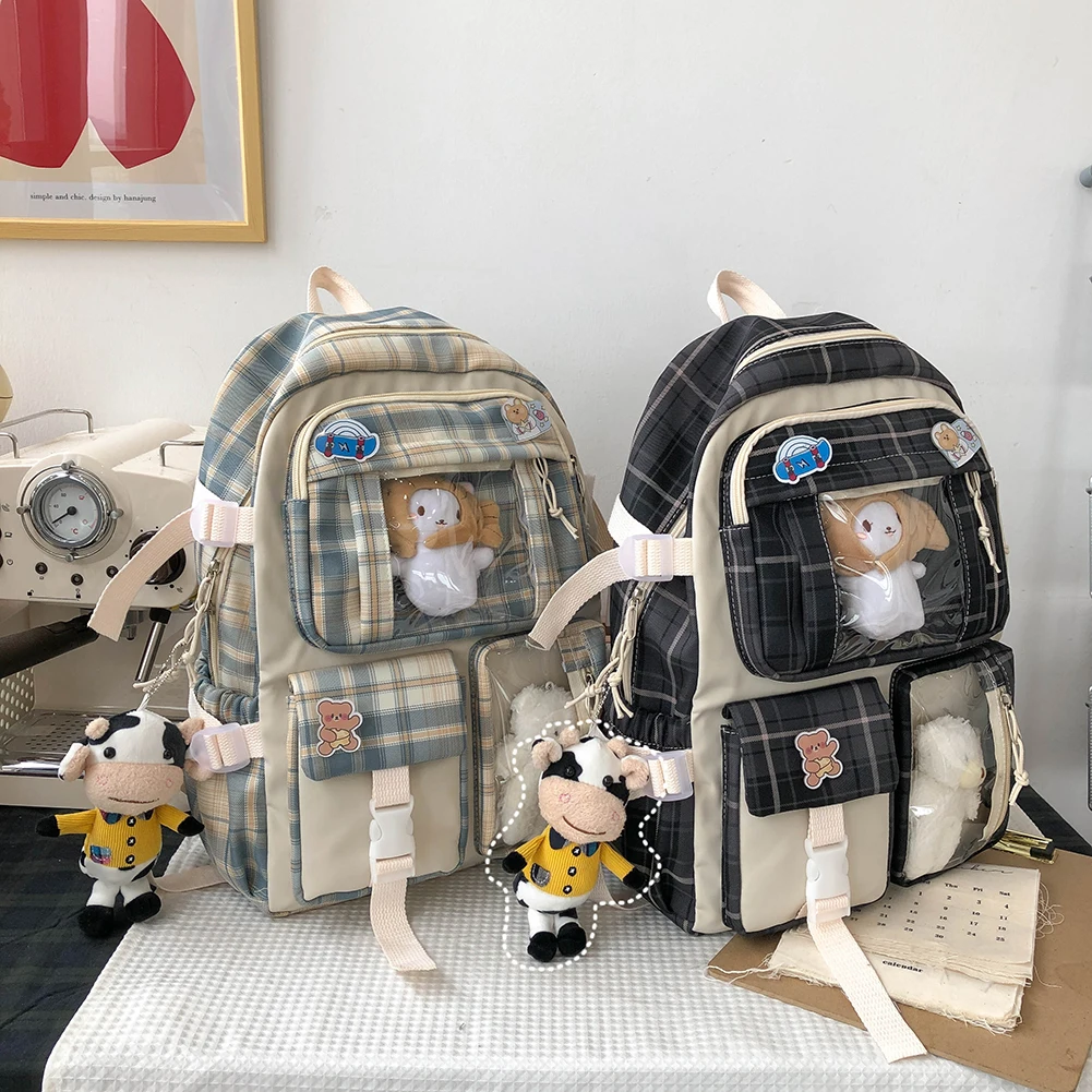 Mini Transparent Women Backpack Fashion PVC Cute Kids Girls Student School Bags Double Shoulder Knapsack for Trip