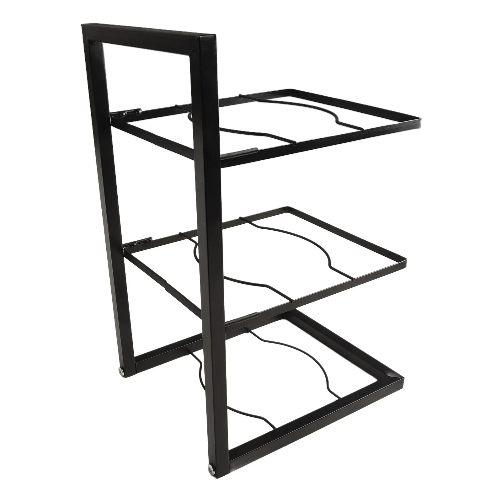 Pot Rack Kitchen Storage Rack Multi-Layer Pot Storage Cabinet Layered Pan Holder Tiers Kitchen Supplies