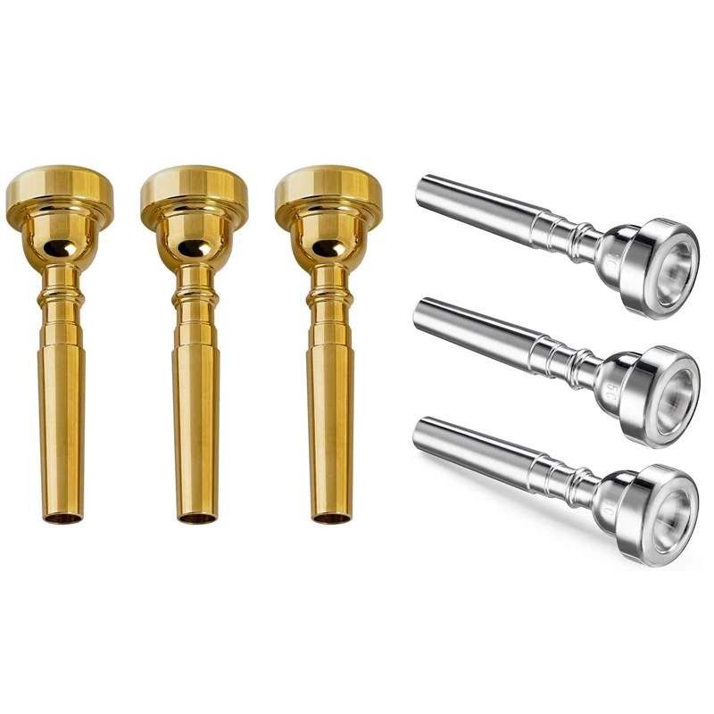 

Trumpet Mouthpiece 7C 5C 3C Trumpet Mouthpiece Set Replacement Musical Instruments Accessories (3 Pack)