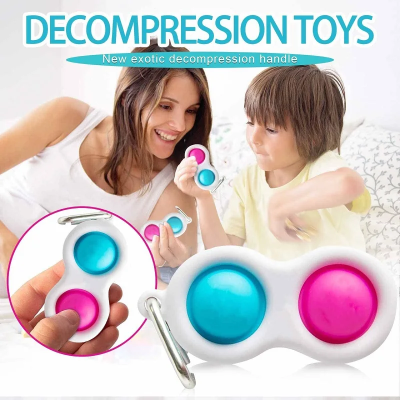 Squishy Fidget giocattoli sensoriali bambini con autismo e ansia Reliver sensoriale tubo termoretraibile giocattoli per adulti Push Squeeze giocattoli di piselli