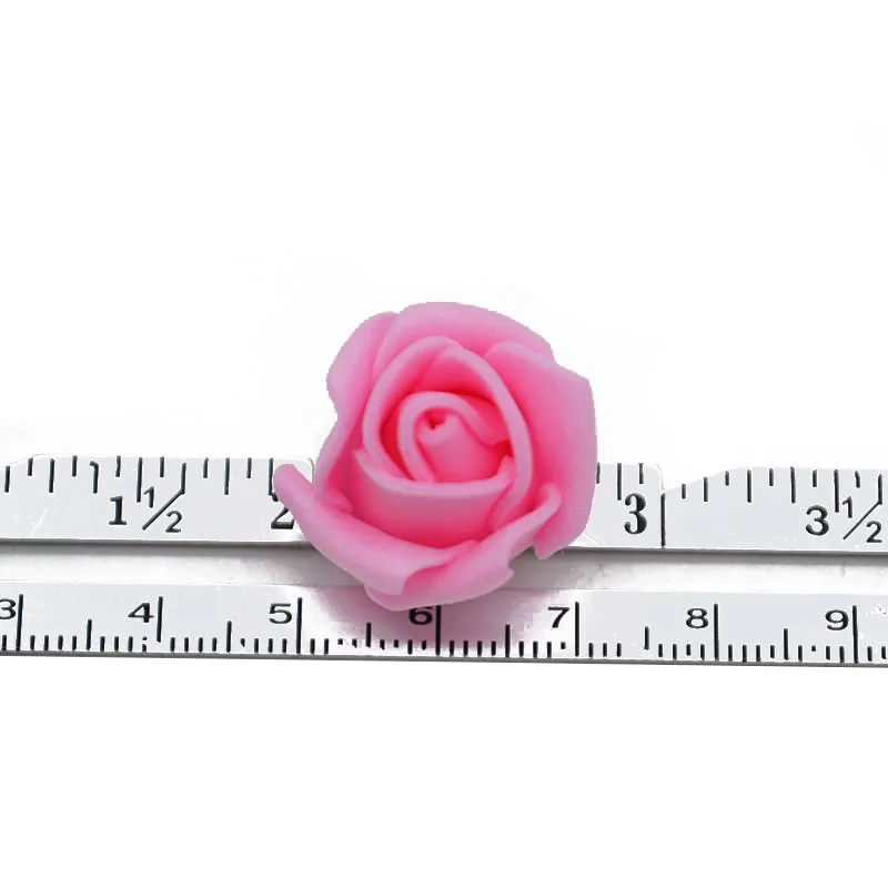 Artificial flowers 50/100/200Pcs 2cm mini foam rose for bear DIY craft gifts