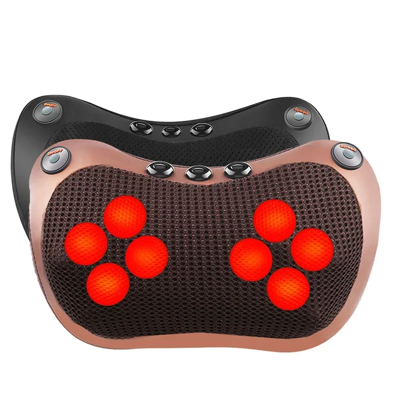 Massage Pillow â3 speed Head Relax Electric Shoulder Back Shiatsu Neck Massager with Deep Tissue Kneading for Back Neck Legs