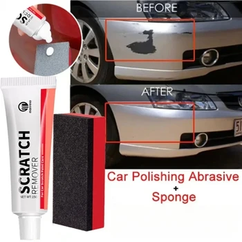 Strumento di riparazione auto Kit di cera per riparazione graffi Pasta abrasiva Cura della vernice Detergente per lucidatura composto per carrozzeria auto Set per la cura delle lucidature automatiche 1