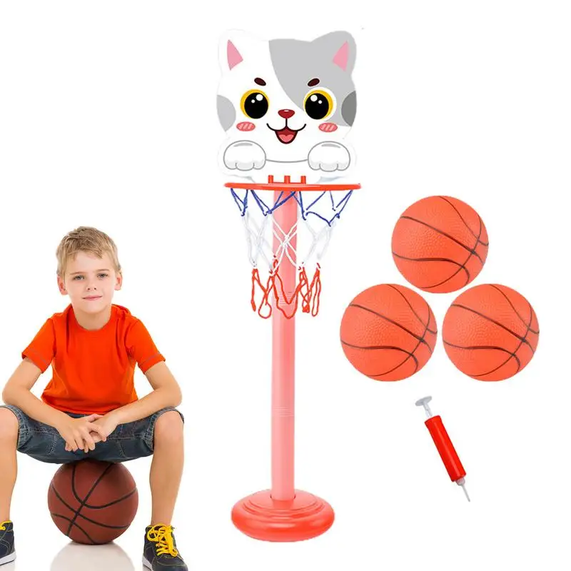 

Basketball Stands Toys Set Boy Basketball Hoop Board Height Adjustable Kids Children's Convenient Outdoor Sports Exercise Toys