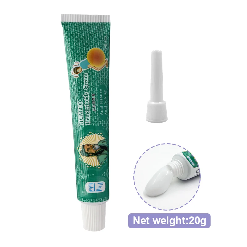 1pcs ZB Hemorrhoids Ointment Plant Herbal Hemorrhoid Cream Medicine Treatment Internal External Anal Fissure Counterpain Cream images - 6