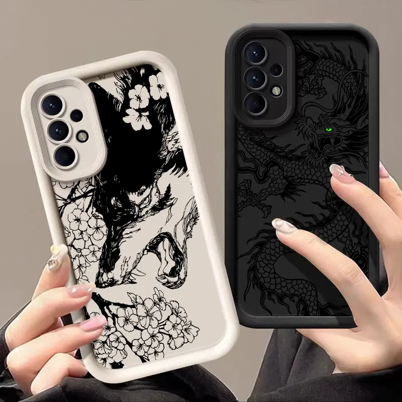 Fashion Fox Dragon Owl Tiger Design Phone Case Cover