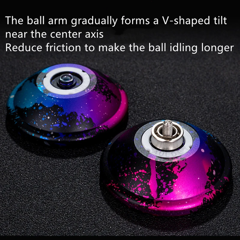 40JC Classic Yo Yo Trick Ball Colorful Metal Yo-yos Toy for Toddlers Responsive Game Interactive String Professional