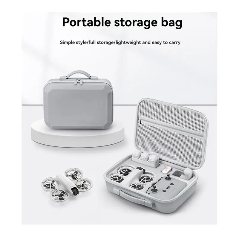 ASMA-For DJI Neo 숄더백 PU 컨트롤러 보관 케이스 드론 및 액세서리용 하드쉘 핸드백