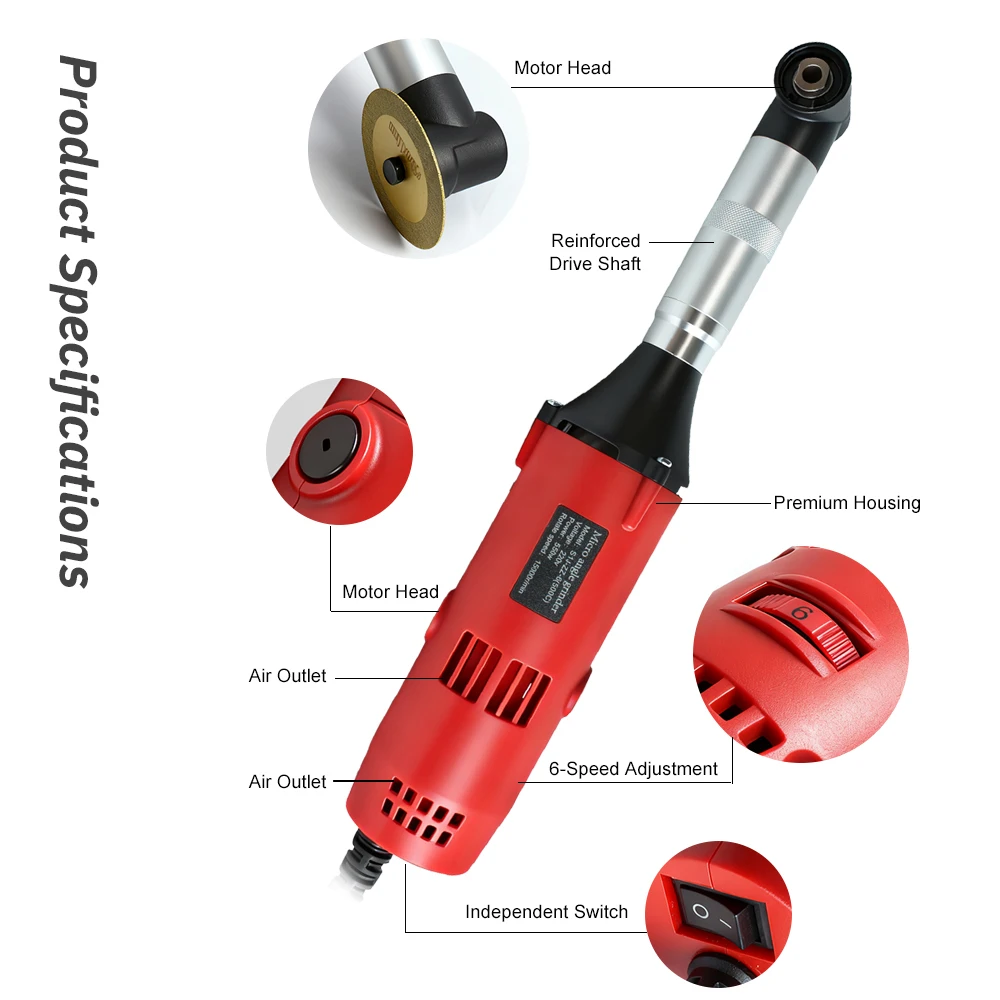 550W Multi-Functional Electric Angle Grinder 90-Degree Elbow Grout Cleaning Machine Portable Tile Grout Polishing Machine