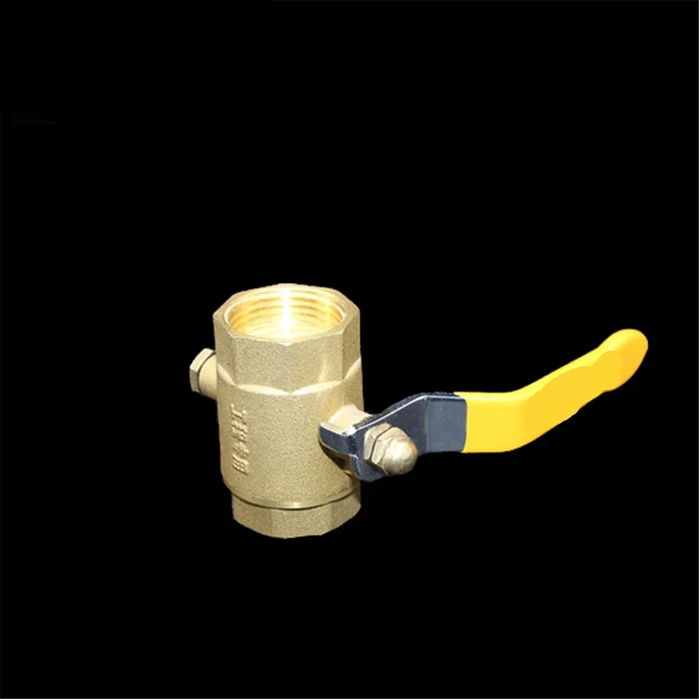 Thick Brass Temperature Measuring Ball Valve Temperature Measuring Valve 4 points 6 points Special Ball For Heating