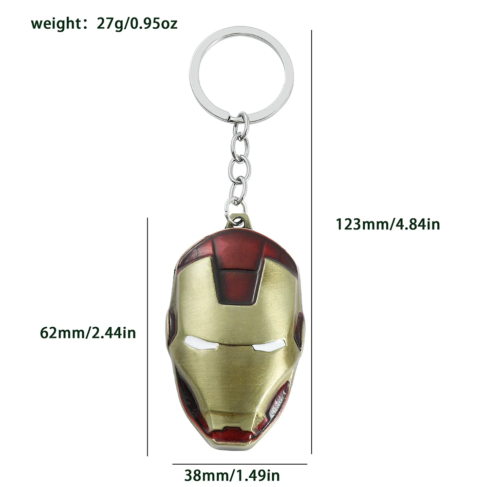 Iron Man Superhero Keychain - Stylish Accessory