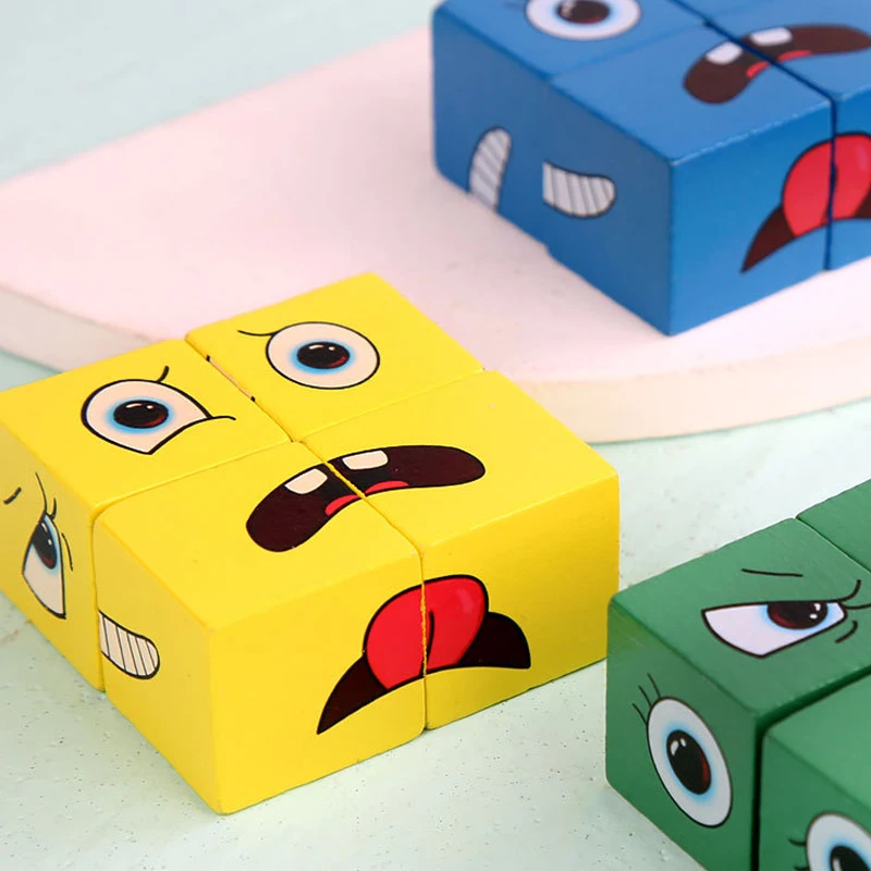 Montessori Children's Face Change Expression Puzzle 2